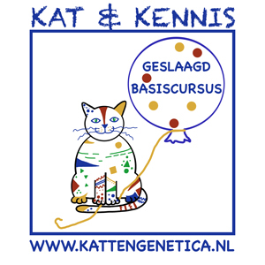 01-04-2018 geslaagd voor basiscursus kattengenetica